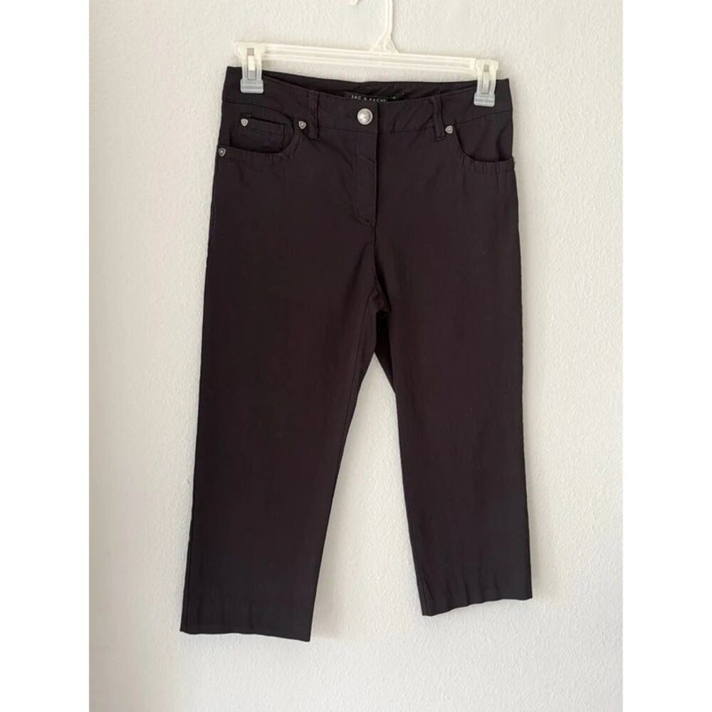 Zac & Rachel Black stretch capri pants - size 8 petite